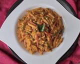 A picture of step 7 of Peri Peri Vegetable Pasta.