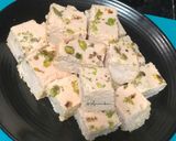 A picture of step 12 of Kolkata Special Steamed or Bhapa Rose Sandesh.