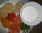 A picture of step 1 of Pishawri dum qeema.