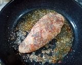 Pas rețetă Piept de pui pe pat de salată de linte verde cu fructe 1 fotografie