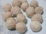 Albóndigas de pollo echas con milanesa