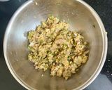 A picture of step 1 of Kuttu Flour Liquid Aloo Paratha / Chilla.