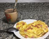 Foto del paso 7 de la receta: Tortilla de huevo con jamón y queso 🧀