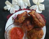 A picture of step 4 of Stuffed teasel gourd pakoda.