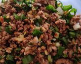 A picture of step 2 of Beef samosay.