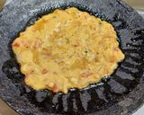 A picture of step 2 of Stuffed Besan Chilla.