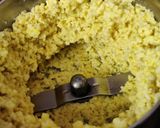 A picture of step 1 of Moong Dal Halwa.