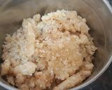 A picture of step 5 of Sabudana Sheera.