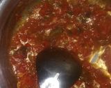 A picture of step 4 of Jain/regular Besan and rice kebabs with salsa sauce.