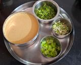 A picture of step 1 of Crunchy Dhokla.