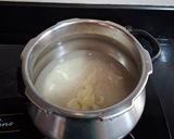 A picture of step 1 of Curd Rice.