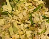 A picture of step 3 of Protein packed fried cabbage.