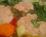 Foto del paso 4 de la receta: Crema de verduras, soja texturizada, cilantro y perejil enriquecida con Agua de Mar
