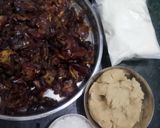 A picture of step 1 of માવા ખજૂર પાકjaggery.