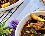 A picture of step 3 of Ram’s head pepper soup.