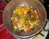 A picture of step 3 of Paneer Potato laziz.