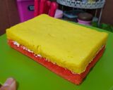 Foto langkah ke 8 dari resep Rainbow cake kukus.