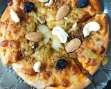 A picture of step 3 of Dry fruits pizza.