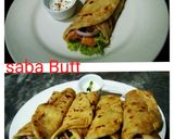 A picture of step 5 of KFC (zing'ratha) Style Chik'ratha Wraps😋😋😋.
