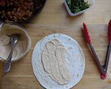 A picture of step 8 of Chicken Tahini Wrap (Chicken Wrap).