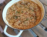 Foto del paso 12 de la receta: Arroz de pollo especiado y butifarra con ceps