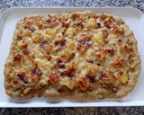Foto del paso 11 de la receta: Masa Pizza sin gluten en Amasadora con pollo, piña, queso y mermelada