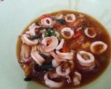 Foto langkah ke 7 dari resep Cumi saos tiram pedas asam manis.
