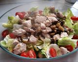 Foto del paso 9 de la receta Ensalada Tibia con un Salteado de Pollo con Champiñones