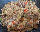 A picture of step 4 of Pork Belly Sisig Street Taco.