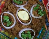 A picture of step 7 of Dum qeema.
