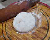 A picture of step 1 of Gol chapati💜.