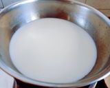 A picture of step 2 of New instant custard Malai cake for Holi festival.
