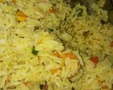 A picture of step 11 of Fried rice plantains and fried chicken.