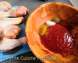 Une image de l'étape 1 de Poulet au ketchup et curry.