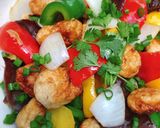 Hình bước làm 3 của món Chả Cá Xào Thập Cẩm