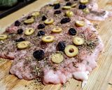 Foto del paso 1 de la receta: ROLLO De Arándanos🍒y Aceitunas con🦃Pavo...!
