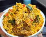 A picture of step 14 of Basmati jollof rice.