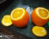 A picture of step 1 of Orange Snow.