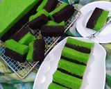Foto langkah ke 10 dari resep Brownies Pandan Kukus (ala) Amanda.