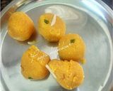 A picture of step 2 of Ladoo Kheer.