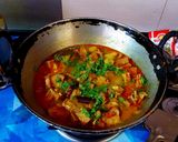 A picture of step 6 of Echor er Torkari or Echor er Dalna (Kathal ki Sabzi).