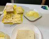 A picture of step 2 of French Cheese sandwich.