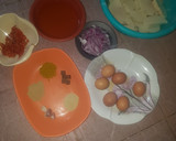 A picture of step 1 of Fried yam and egg source.