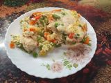 Запіканка з овочами та куркою