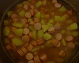Paprikás krumpli, virslivel recept fázis 4 fotója