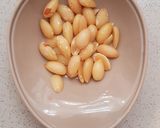 Hình bước làm 1 của món Sữa đậu ngự hạnh nhân