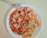 Hình bước làm 3 của món Nui xào thịt