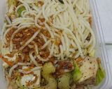 A picture of step 5 of Spicy chicken mayo spaghetti.