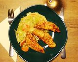 Csirkemell krémes zellerkörettel recept fázis 3 fotója