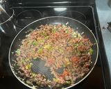 A picture of step 1 of Sloppy Joes.